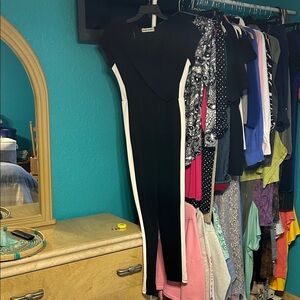 Almost Famous Black and White Jumpsuit